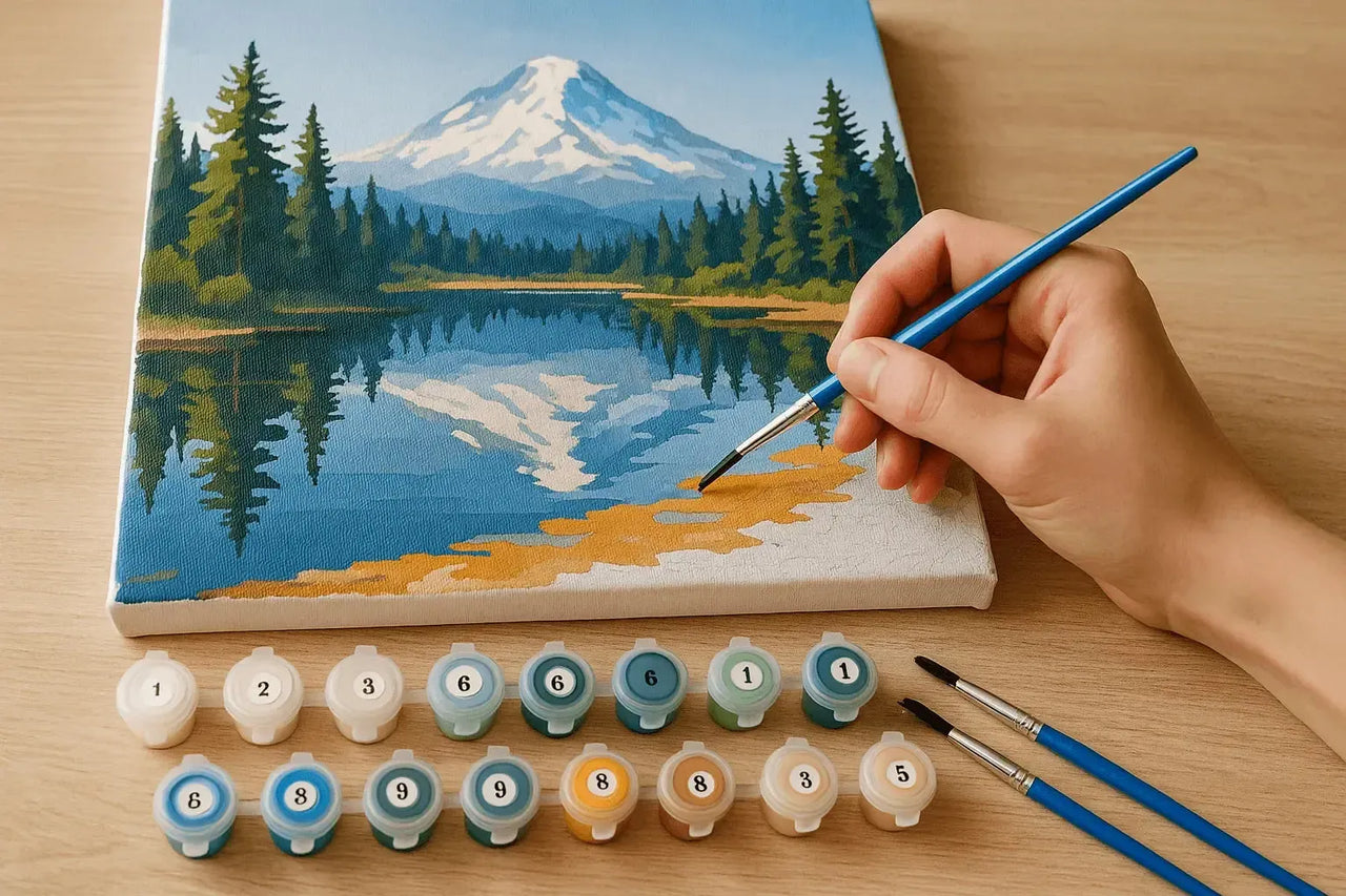 Paint by numbers work in progress – is it difficult?