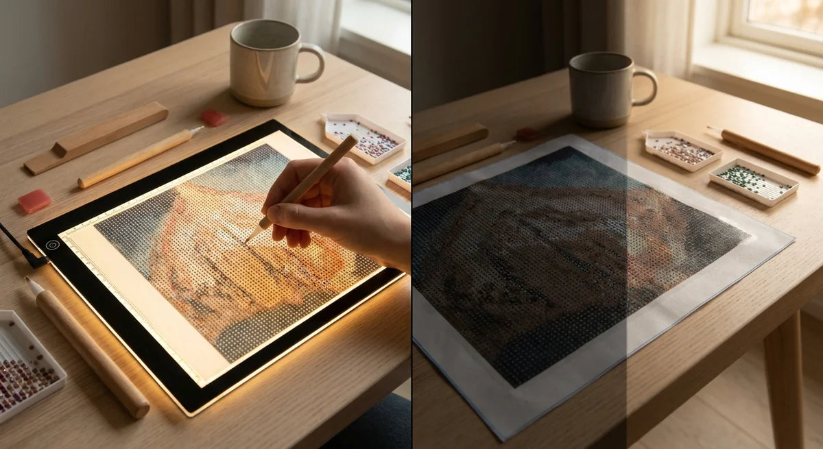 Light pad for diamond painting: do you really need one?