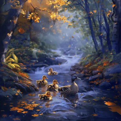 Duck Family diamond painting – duck family