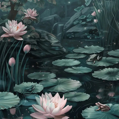 Frog Lake diamond painting – frog by a lake