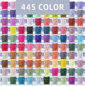 Thumbnail for 445 different color pack square diamonds for diamond painting. Picture of diamond bags in different colors.