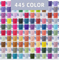 Thumbnail for 445 different color pack of square diamonds for diamond painting. The image shows diamond bags of various colors.