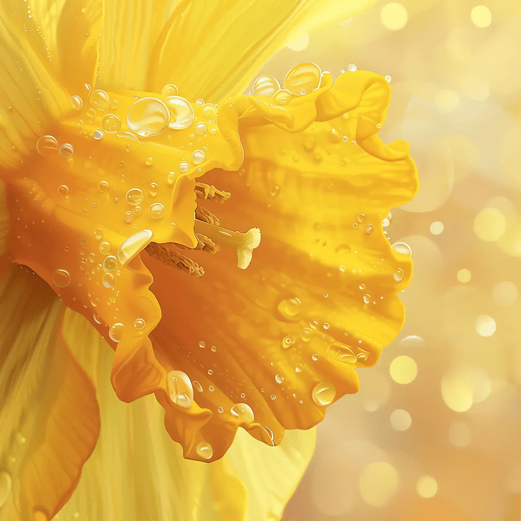 Golden Dewdrops 40x40cm - Diamond Painting 