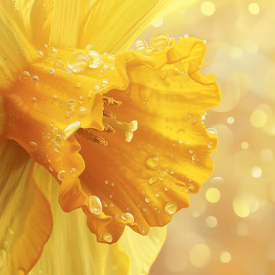 Golden Dewdrops 40x40cm diamond painting