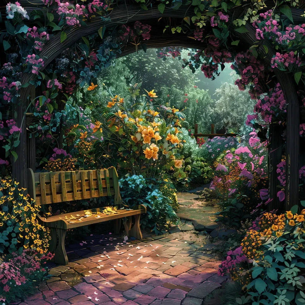 Bloom in the shadows 50x50cm - Diamond painting 