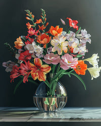 Thumbnail for Floral Brilliance 40x50cm - Diamond Painting 
