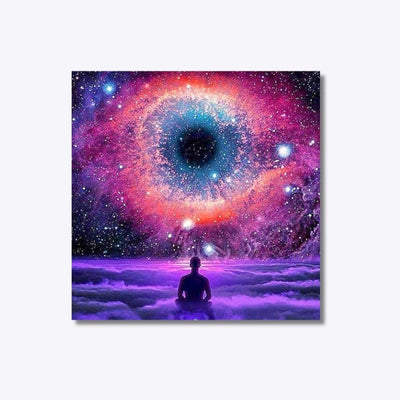 Cosmic Meditation diamond painting – cosmic meditation scene