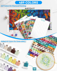 Thumbnail for DMC color code stickers for diamond painting – 447 pcs 