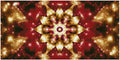 Thumbnail for Diamond painting pattern image – a symmetrical radiant mandala design, with golden petals and a deep red background glowing jewel-like.