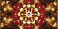 Thumbnail for Diamond painting pattern image – a symmetrical radiant mandala design, with golden petals and a deep red background glowing jewel-like.