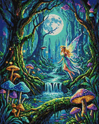 Thumbnail for Diamond pattern - Moonlit Enchanted Forest