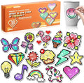 Thumbnail for Ready-made diamond painting stickers: butterflies, unicorns, hearts, and other patterns.