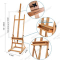 Thumbnail for Sinoart E7 adjustable painting easel side view