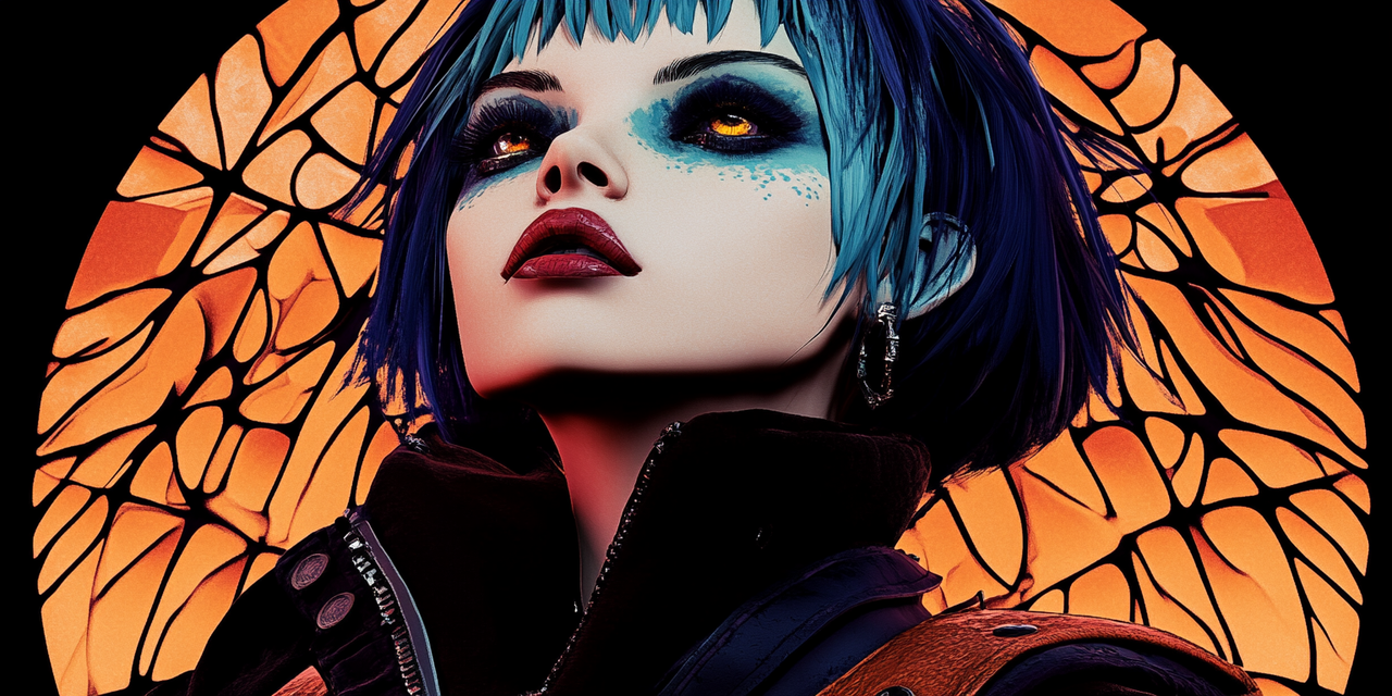 Gothic Diva 35x70cm - Diamond Painting 