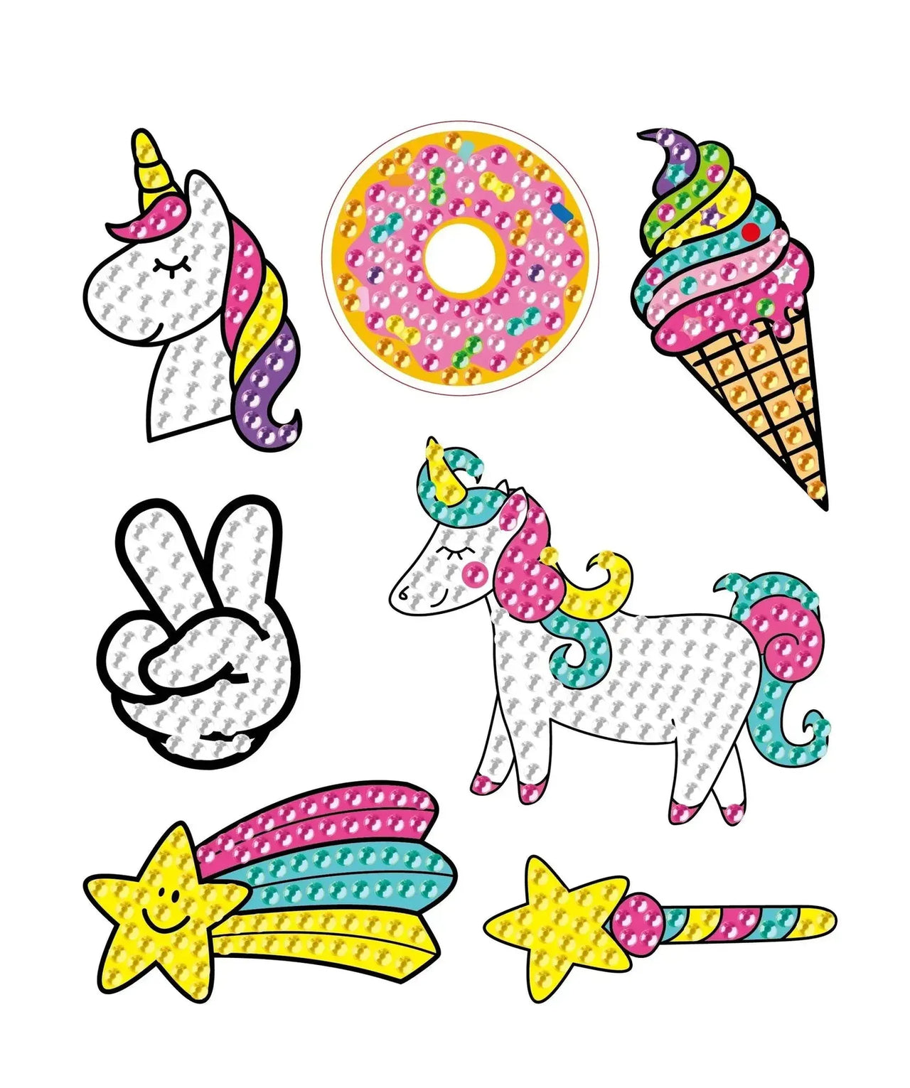 Diamond painting sticker sheet 