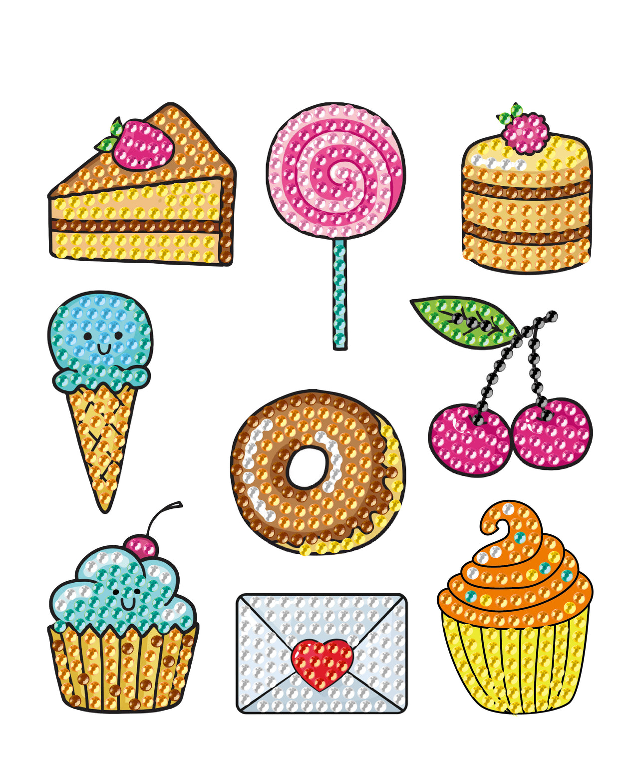 Diamond painting sticker sheet 