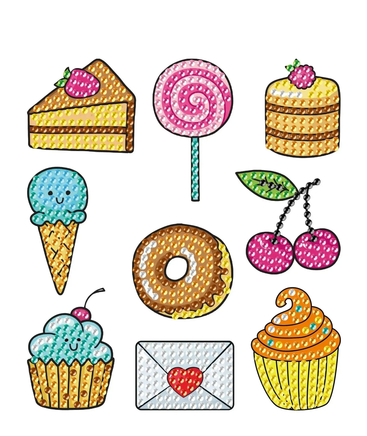 Diamond painting sticker sheet 