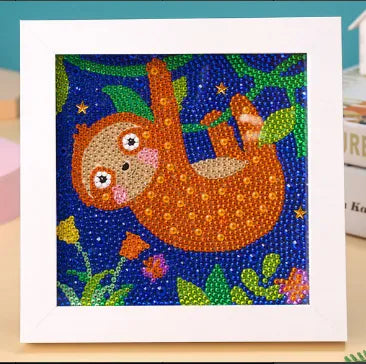 Sloth kids diamond painting with sloth design
