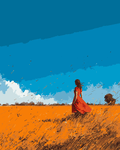 Thumbnail for The woman stands in the field