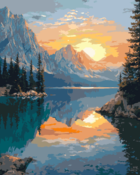 Thumbnail for Vuoristojärven auringonnousu