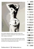 Thumbnail for numeromaalaus nmt116 väriluettelo. Numeromaalauksessa on 18 eriväristä maalia.