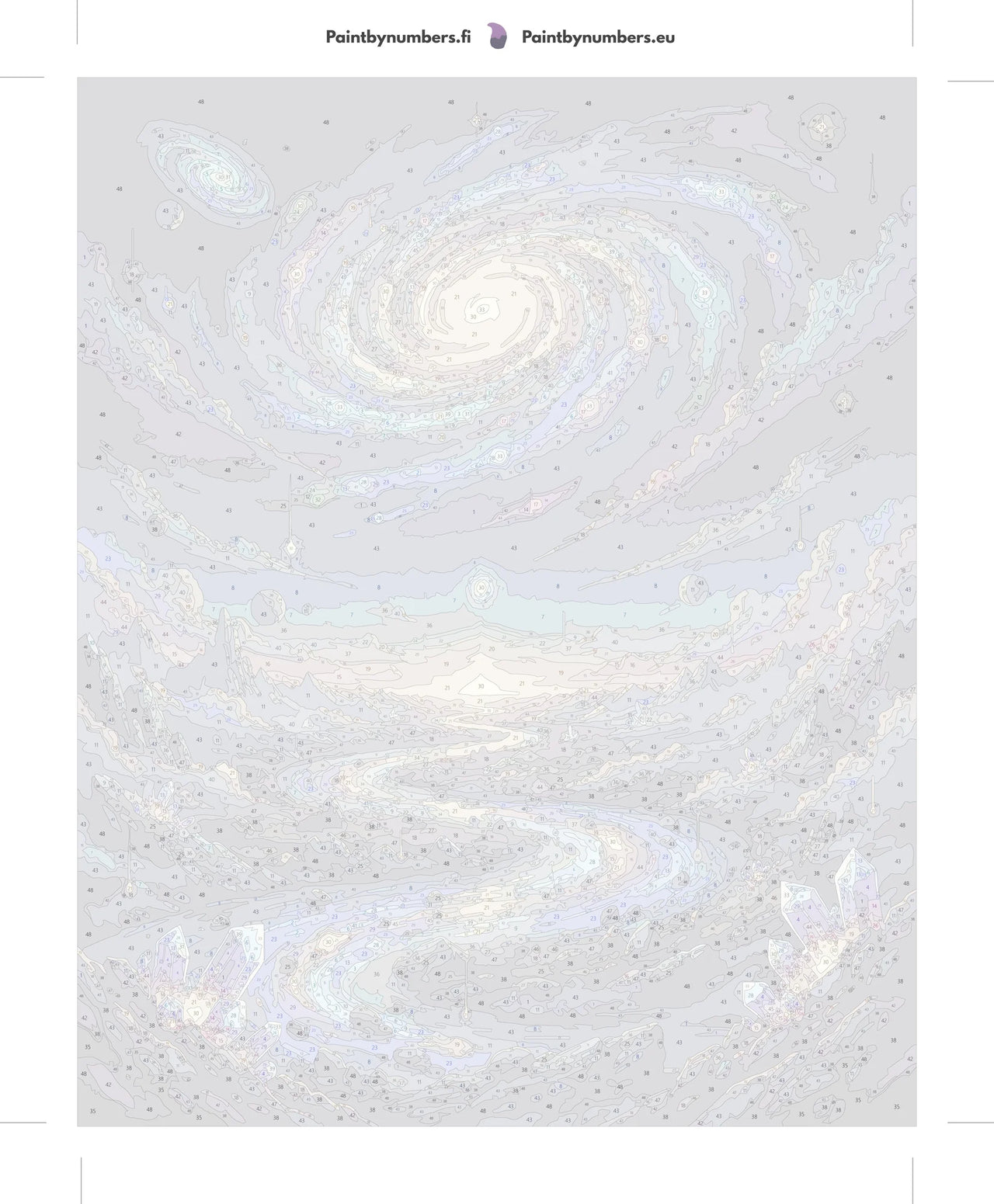 Galaxy and river cosmic Paint By Numbers package