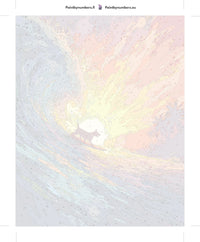 Thumbnail for Surfing dog Paint By Numbers fabric