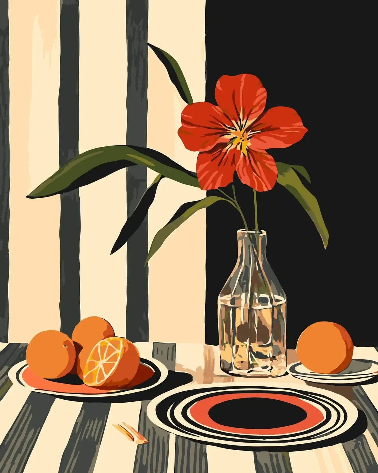 Lines and Colors - Paint By Numbers 