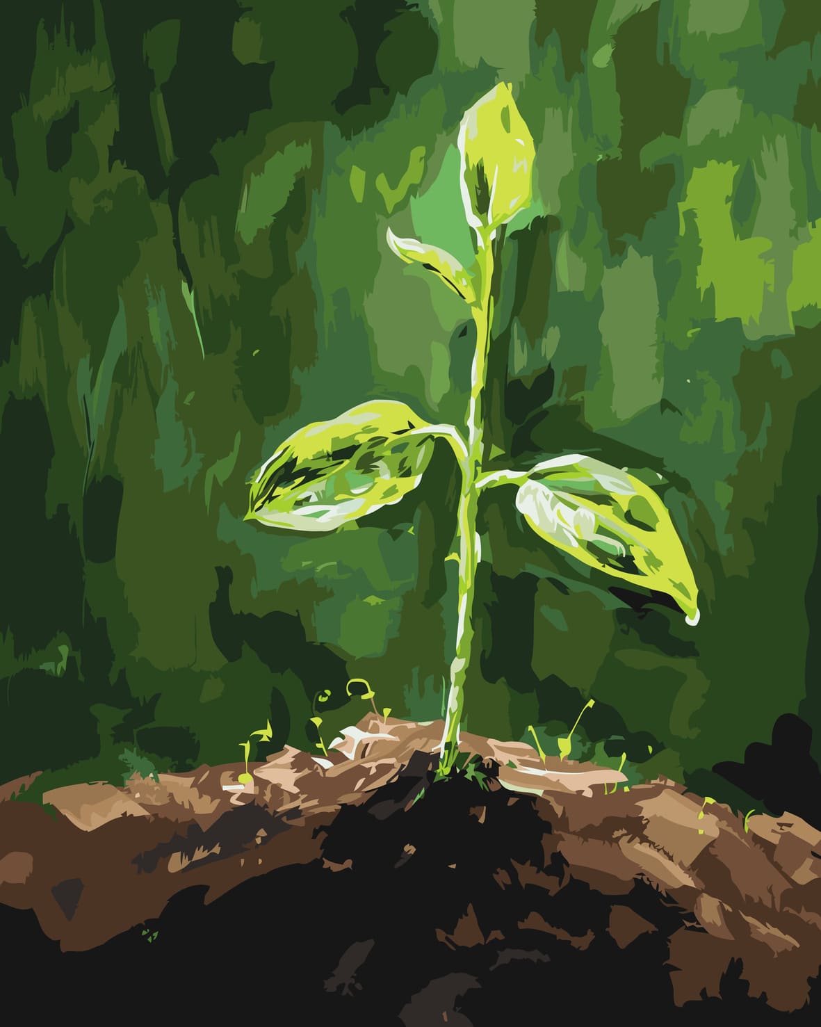 Grounded Beginnings - Paint By Numbers 