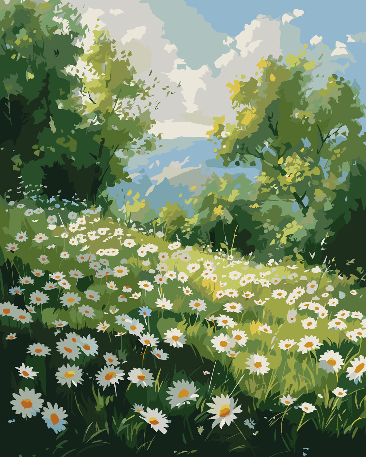 Luminous Bloom - Paint By Numbers 