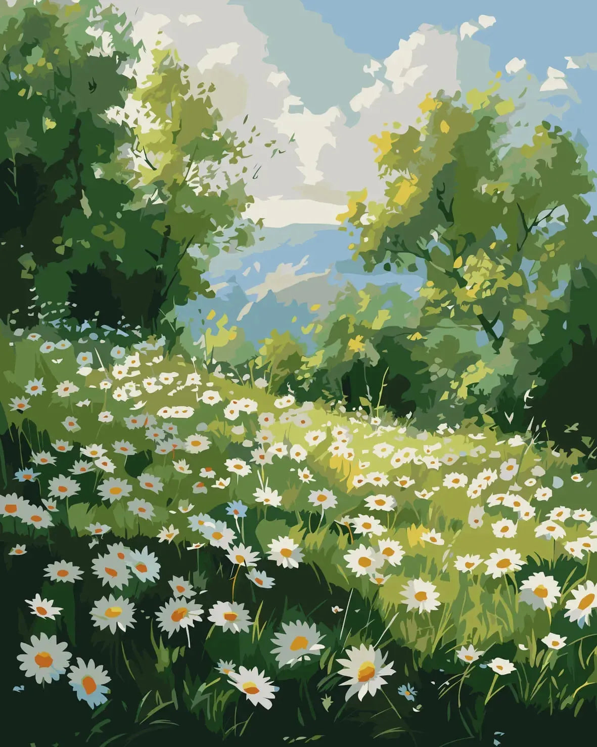 Luminous Bloom - Paint By Numbers 