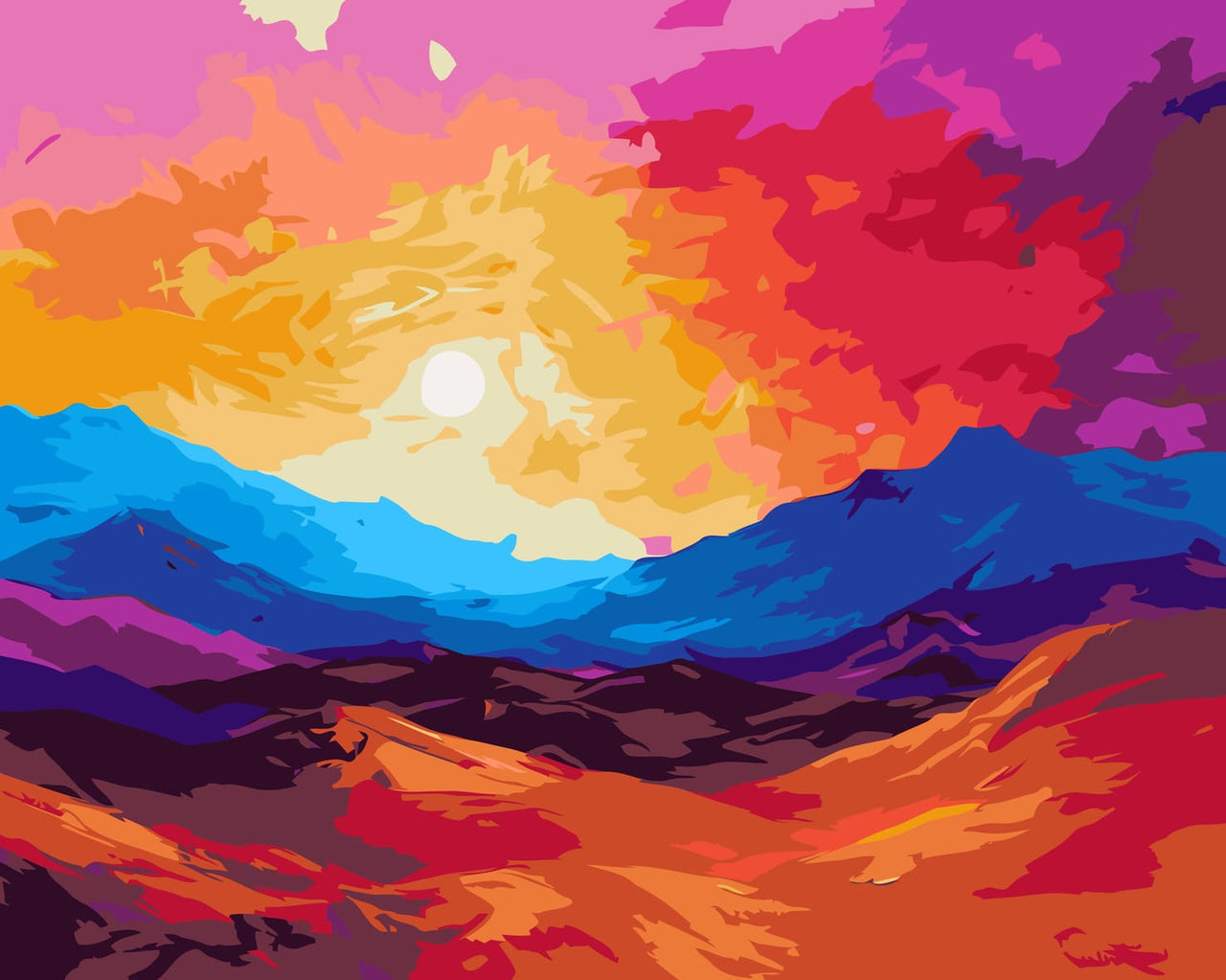 Painted Hills - Paint By Numbers 