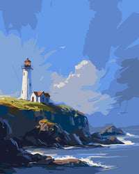 Thumbnail for Lonely Lighthouse - Paint By Numbers 