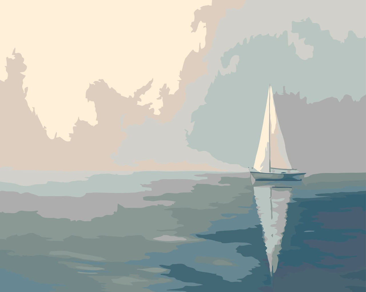 Mist on the Horizon - Paint By Numbers 