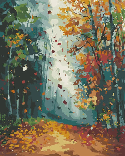 Mosaic of Fall paint by numbers – autumn mosaic