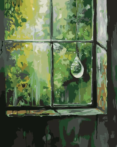 Solitary Droplet paint by numbers – single water droplet