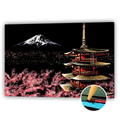 Thumbnail for Mount Fuji and cherry blossoms scratch art