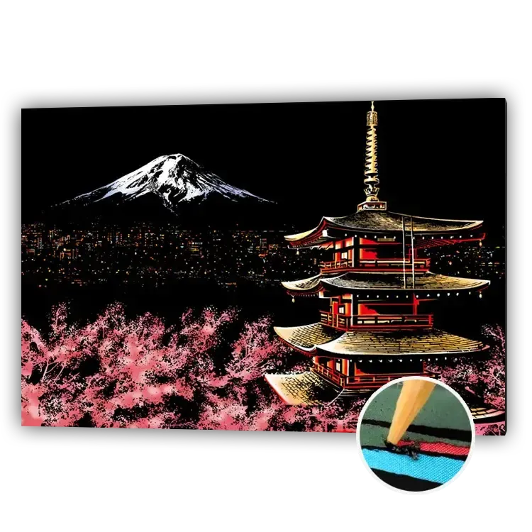 Scratch Art Mount Fuji 