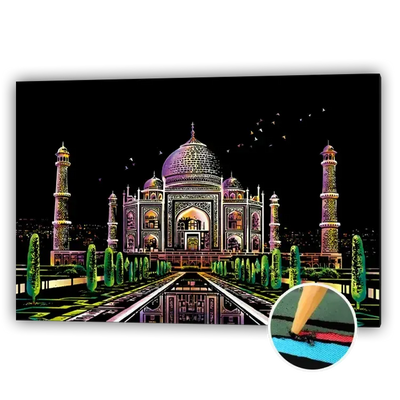 Scratch picture Taj Mahal