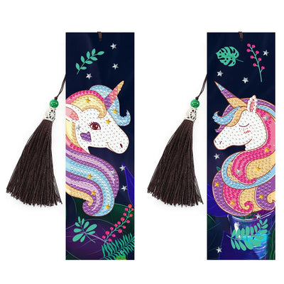 Unicorn diamond painting bookmarks – unicorn designs