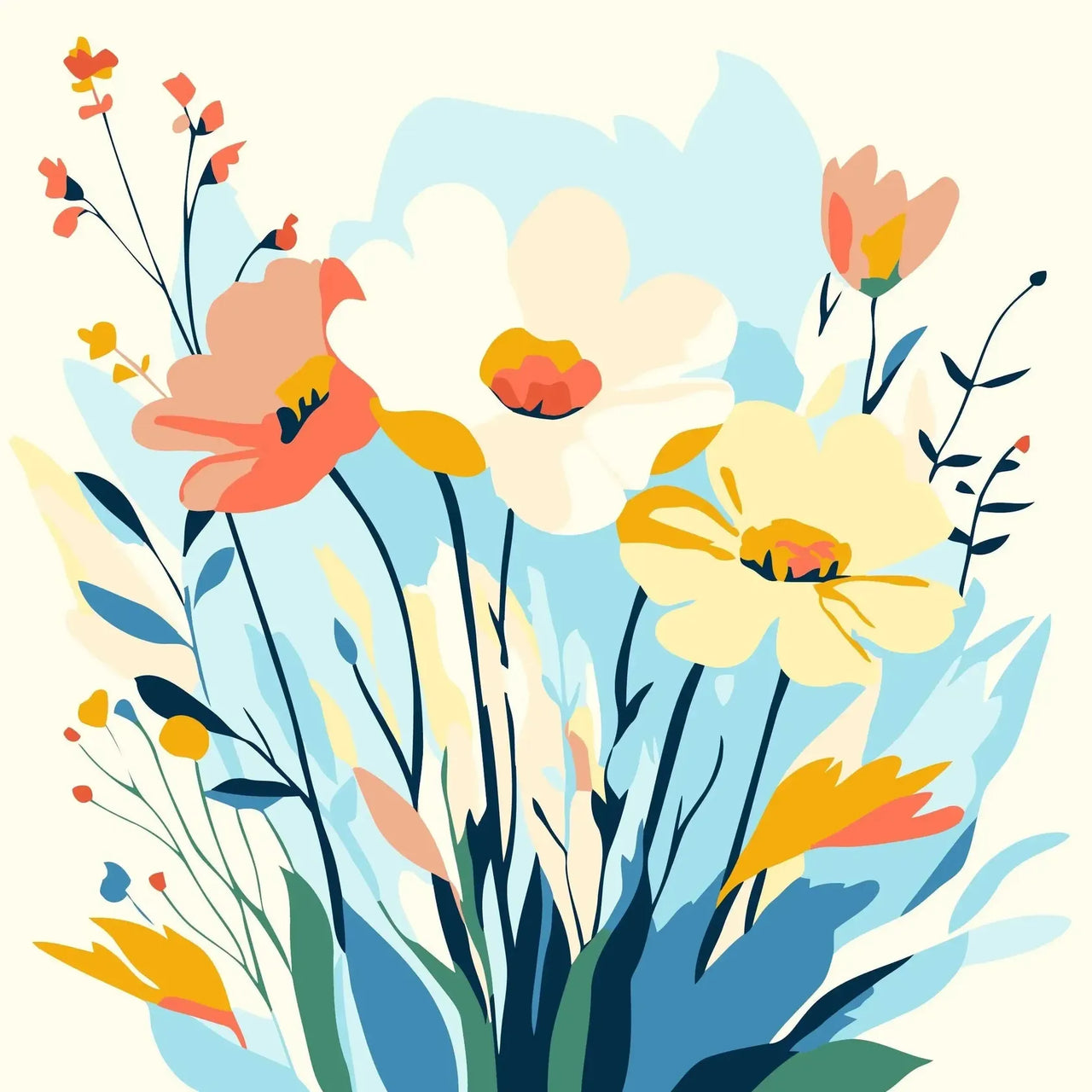 Summer Breeze 20x20cm - Paint By Numbers 