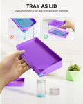 Thumbnail for Purple diamond painting tray set – tray detail