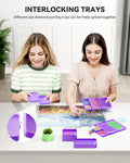 Thumbnail for Purple diamond painting tray set – set contents