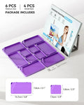 Thumbnail for Purple diamond painting tray set – full set displayed