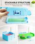 Thumbnail for Blue diamond painting tray set – set contents