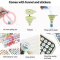 Thumbnail for Accessory rack with diamond painting supplies stored