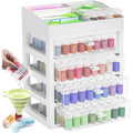 Thumbnail for Diamond painting supplies storage, featuring four plastic storage compartments and 192 round diamond tubes, along with stickers and a silicone filling assistant.