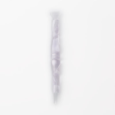 Crystal diamond painting pen: lavender marbled resin stylus with dual tips