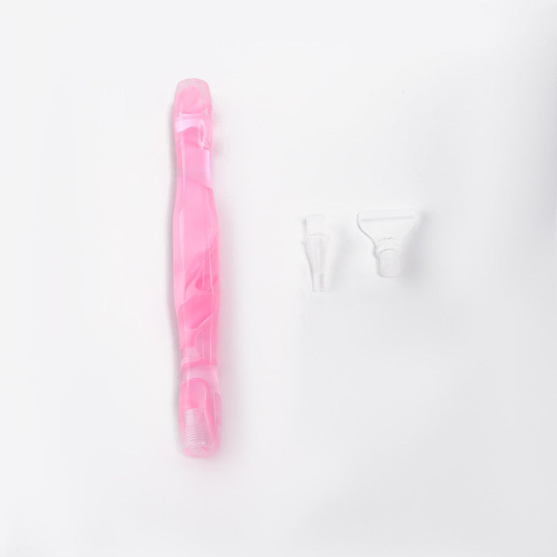 Ruby diamond painting pen with two replacement tips on white background