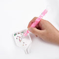Thumbnail for Ruby diamond painting pen in use: picking up drills from a sorting tray